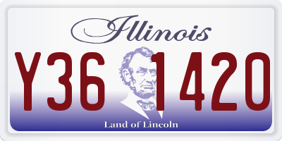 IL license plate Y361420