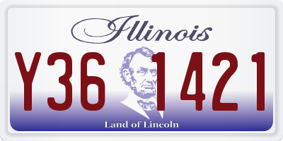 IL license plate Y361421