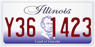 IL license plate Y361423