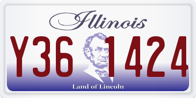 IL license plate Y361424