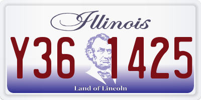 IL license plate Y361425