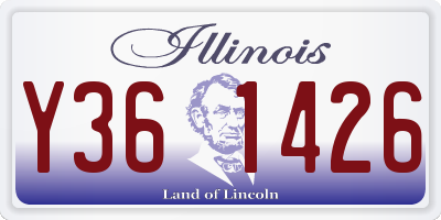 IL license plate Y361426