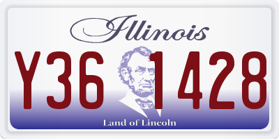IL license plate Y361428