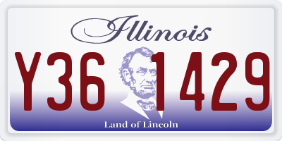 IL license plate Y361429