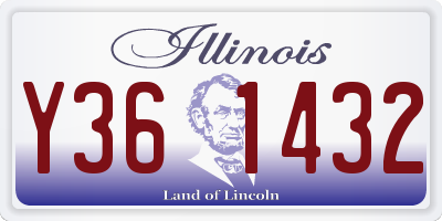 IL license plate Y361432