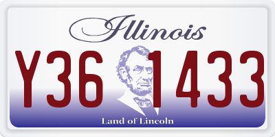 IL license plate Y361433