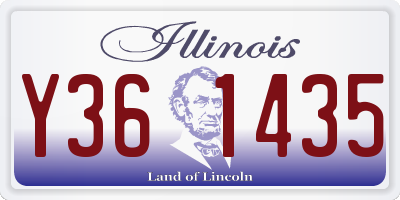 IL license plate Y361435