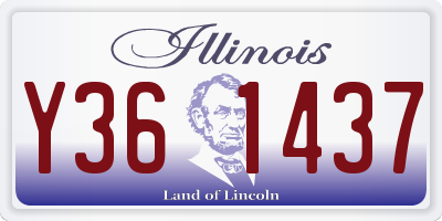IL license plate Y361437