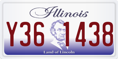 IL license plate Y361438
