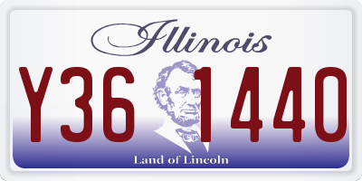 IL license plate Y361440