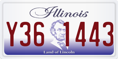 IL license plate Y361443