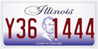 IL license plate Y361444