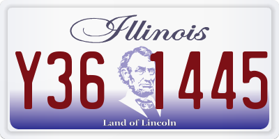 IL license plate Y361445