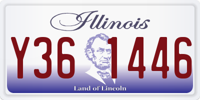 IL license plate Y361446