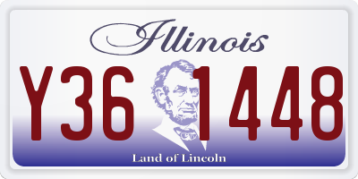 IL license plate Y361448