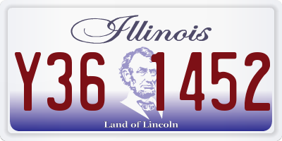 IL license plate Y361452