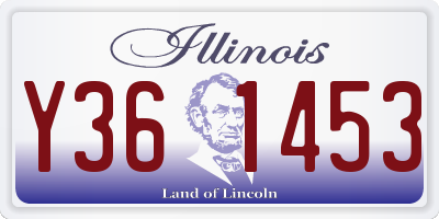 IL license plate Y361453