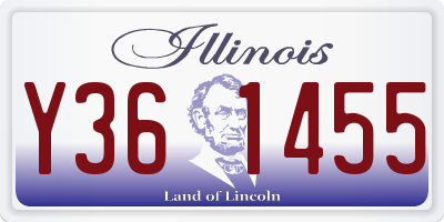 IL license plate Y361455