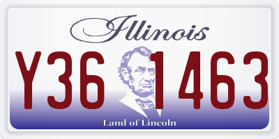 IL license plate Y361463