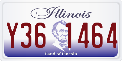 IL license plate Y361464