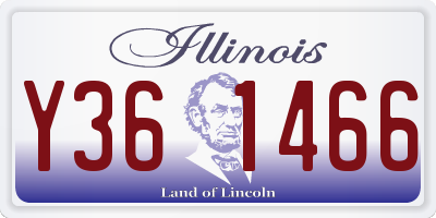IL license plate Y361466