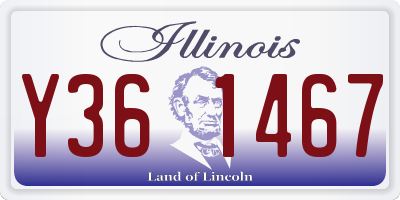 IL license plate Y361467