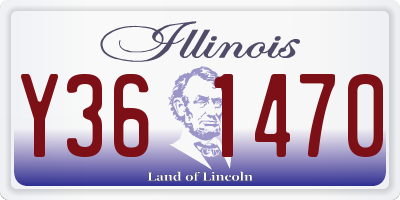 IL license plate Y361470