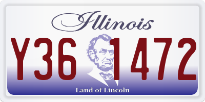 IL license plate Y361472
