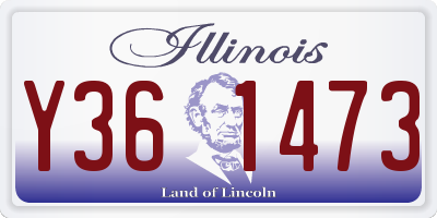 IL license plate Y361473