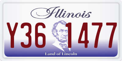 IL license plate Y361477