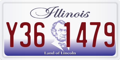 IL license plate Y361479