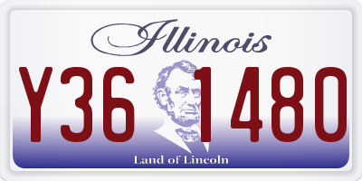 IL license plate Y361480