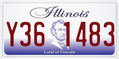 IL license plate Y361483