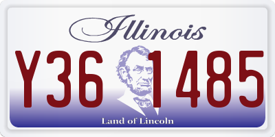 IL license plate Y361485