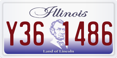 IL license plate Y361486