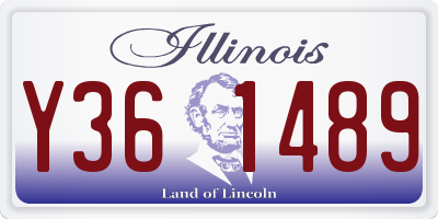 IL license plate Y361489