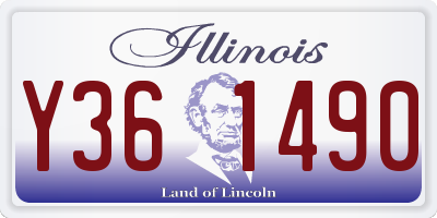IL license plate Y361490