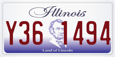 IL license plate Y361494