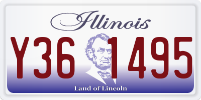 IL license plate Y361495