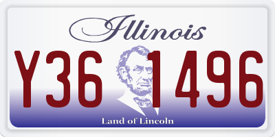 IL license plate Y361496