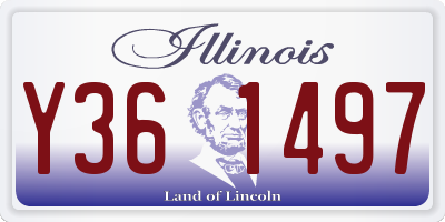 IL license plate Y361497