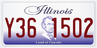 IL license plate Y361502