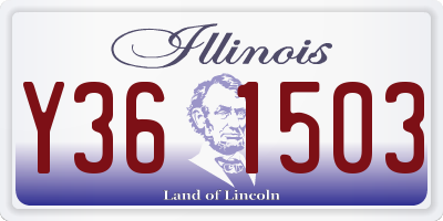 IL license plate Y361503