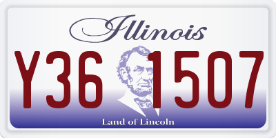 IL license plate Y361507