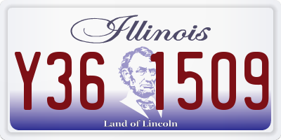 IL license plate Y361509