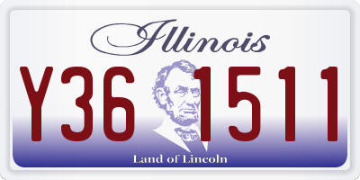 IL license plate Y361511