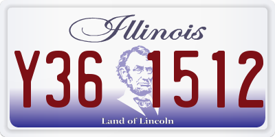 IL license plate Y361512