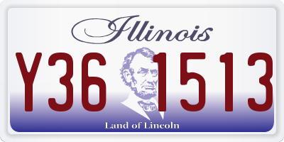 IL license plate Y361513