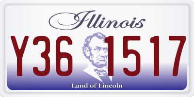 IL license plate Y361517