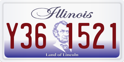 IL license plate Y361521